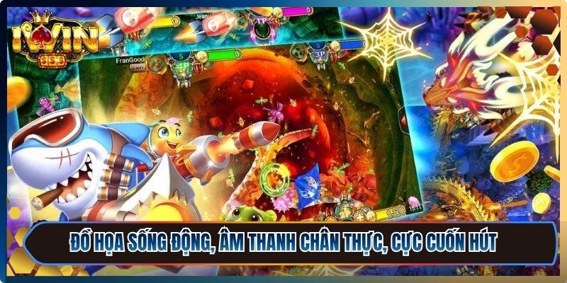Bắn Cá Đổi Thưởng Iwin - Game Hấp Dẫn Và Dễ Thắng Lớn 1 Đồ họa sống động, âm thanh chân thực, cực cuốn hút