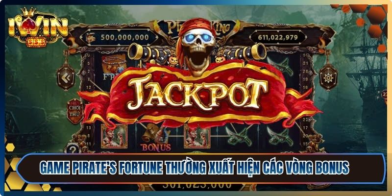 Pirate’s Fortune iWin - Hành Trình Săn Kho Báu Cực Cuốn 3 Game Pirate’s Fortune thường xuất hiện các vòng bonus theo chu kỳ ngẫu nhiên