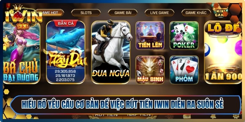 Hiểu rõ các yêu cầu cơ bản để việc rút tiền iWin diễn ra suôn sẻ