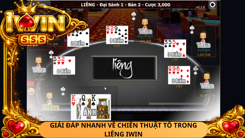 Liêng Iwin Nên Tố Như Thế Nào Để Không Bị Bắt Bài? Kinh Nghiệm Thực Chiến 2 Lieng Iwin La Game Gi